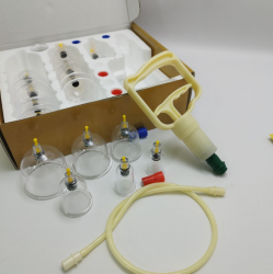 Набор Вакуумные банки для хиджамны и массажа с насосом и магнитами 18 шт. NEW